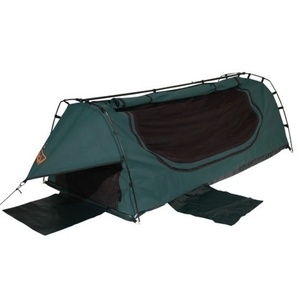Sahara Explorer King Single Freestanding Dome Canvas Swag - Green